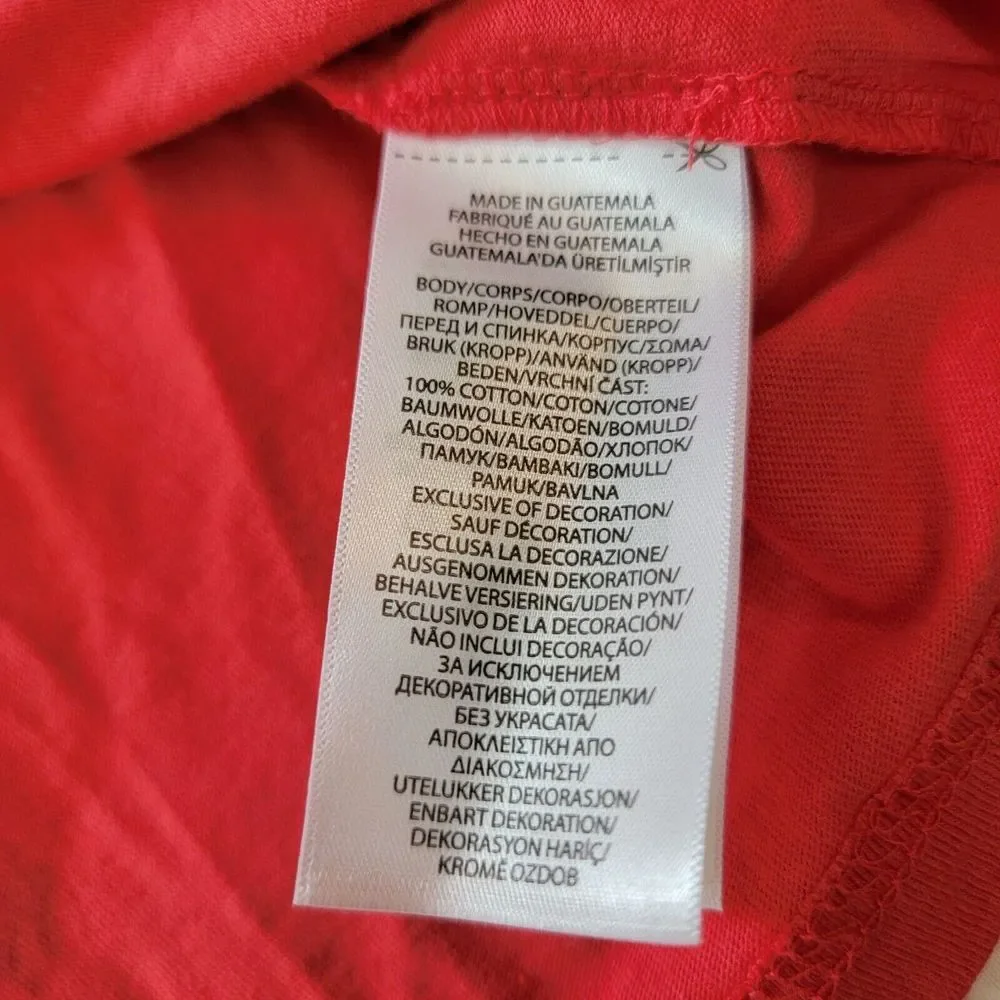 Polo Ralph Lauren Medium Rainbow Box Logo Jersey‎ Graphic T-Shirt Hoodie Red